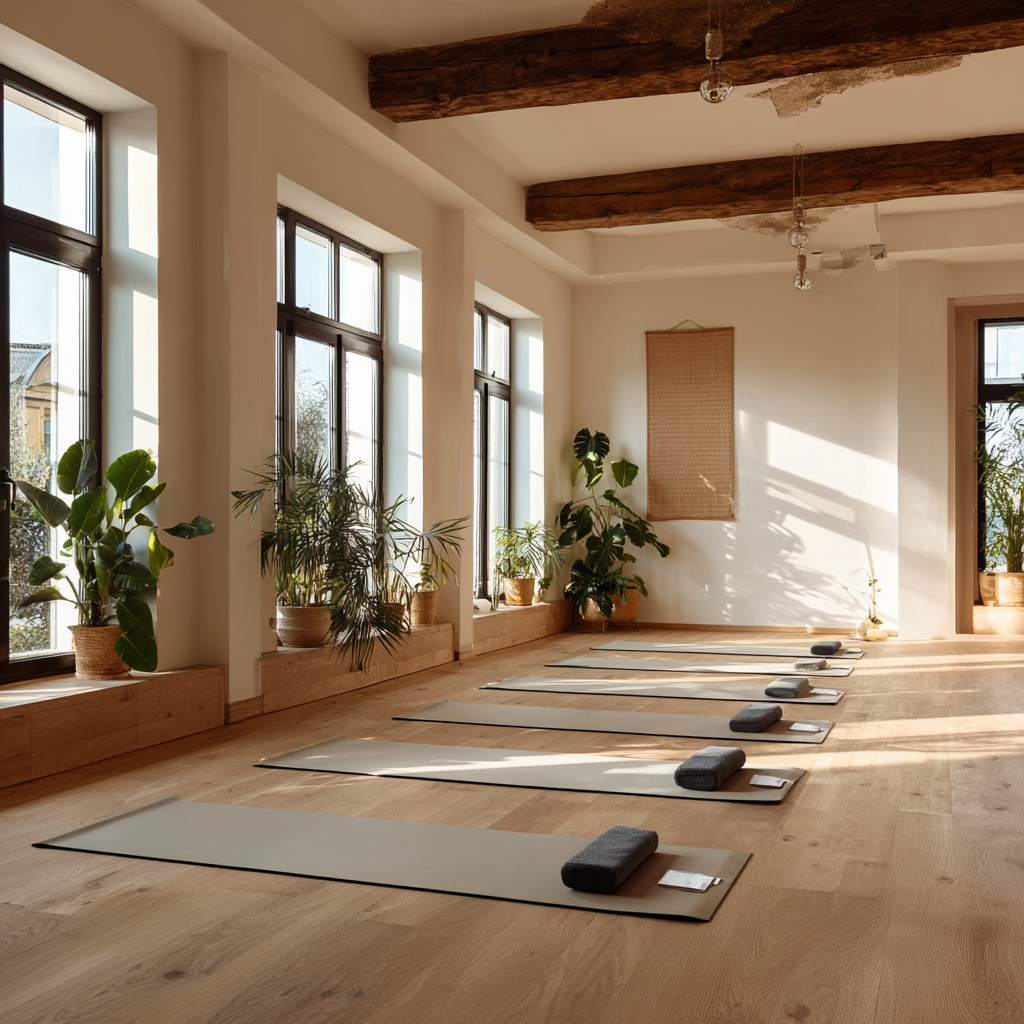 Жінка практикує йогу на заході сонця